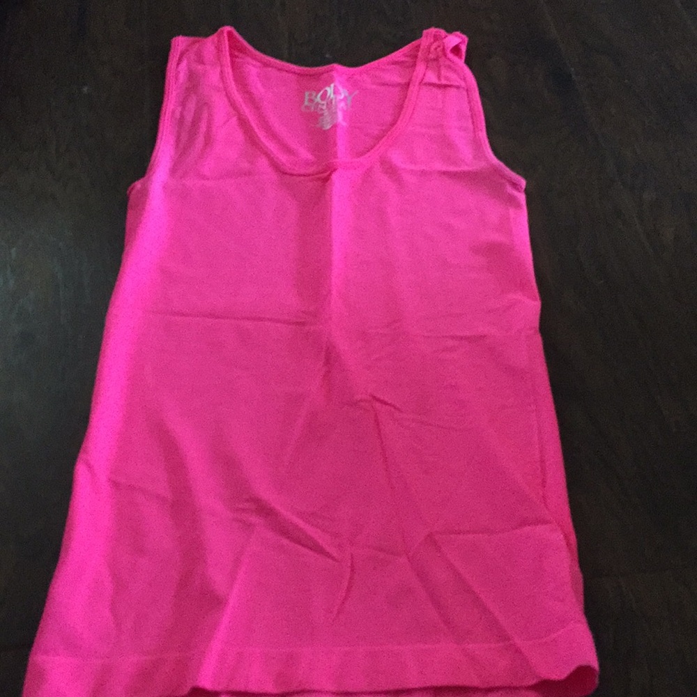 Neon pink tank top